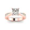 Diamond Princess cut Engagement Ring Vanessa in Rose Gold 