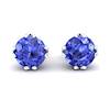 Blue Sapphire Earrings Sterling Silver Gumnut Design