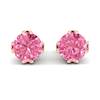 Pink Sapphire Earrings Rose Gold Gumnut Design