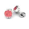 Padparadscha White Gold Gumnut Design
