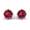 Garnet Rose Gold Coated Gumnut Stud Earrings