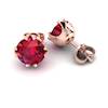 Ruby Rose Gold Gumnut Stud Earrings