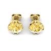 Yellow Sapphire Earrings Yellow Gold Gumnut Design