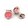 Padparadscha Rose Gold Braid Round Design