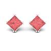 Padparadscha Sterling Silver Braid Square Design