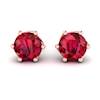Ruby Rose Gold Eye of Cyclone Stud Earrings
