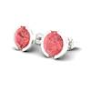 Padparadscha Sterling Silver Eye of Venus Design