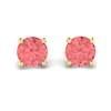 Padparadscha Yellow Gold Floral Crown Design