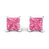 Pink Sapphire Earrings Sterling Silver Magic of Love Design