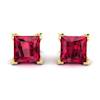 Ruby Yellow Gold Magic of Love Stud Earrings