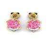 Pink Sapphire Earrings Yellow Gold North Star Design