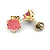 Padparadscha Yellow Gold North Star Design