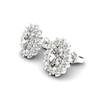 White Sapphire Earrings White Gold Princess Kate Design