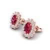 Ruby Rose Gold Princess Kate Stud Earrings
