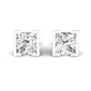 White Sapphire Earrings Sterling Silver Watchtower Design