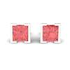 Padparadscha Sterling Silver Watchtower Design