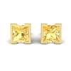 Yellow Sapphire Earrings Yellow Gold Watchtower Design