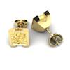 Yellow Sapphire Earrings Yellow Gold Watchtower Design