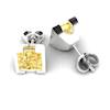 Yellow Sapphire Earrings White Gold Watchtower Design