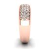 White Sapphire Rose Gold Eternity Ring Glitterati