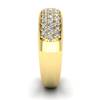 White Sapphire Yellow Gold Eternity Ring Glitterati