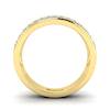 White Sapphire Yellow Gold Eternity Ring Glitterati