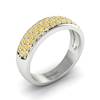 Yellow Sapphire White Gold Eternity Ring Glitterati
