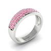 Pink Sapphire White Gold Eternity Ring Glitterati
