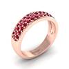 Ruby Rose Gold Eternity Ring Glitterati