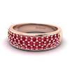 Ruby Rose Gold Eternity Ring Glitterati