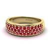 Ruby Yellow Gold Eternity Ring Glitterati
