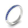 Blue Sapphire White Gold Eternity Ring Melody