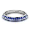 Blue Sapphire White Gold Eternity Ring Melody