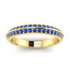 Blue Sapphire Yellow Gold Eternity Ring Melody