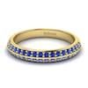 Blue Sapphire Yellow Gold Eternity Ring Melody