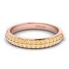Yellow Sapphire Rose Gold Eternity Ring Melody