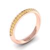 Yellow Sapphire Rose Gold Eternity Ring Melody