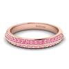 Pink Sapphire Rose Gold Eternity Ring Melody