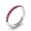 Ruby White Gold Eternity Ring Melody