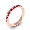 Ruby Rose Gold Eternity Ring Melody