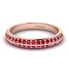 Ruby Rose Gold Eternity Ring Melody