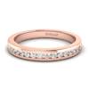White Sapphire Rose Gold Eternity Ring New Moon