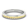 Yellow Sapphire White Gold Eternity Ring New Moon