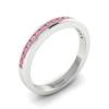 Pink Sapphire White Gold Eternity Ring New Moon