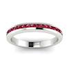 Ruby White Gold Eternity Ring New Moon