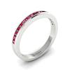 Ruby White Gold Eternity Ring New Moon