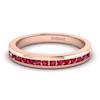 Ruby Rose Gold Eternity Ring New Moon