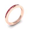 Ruby Rose Gold Eternity Ring New Moon