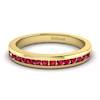 Ruby Yellow Gold Eternity Ring New Moon