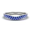 Blue Sapphire White Gold Eternity Ring Que Sera